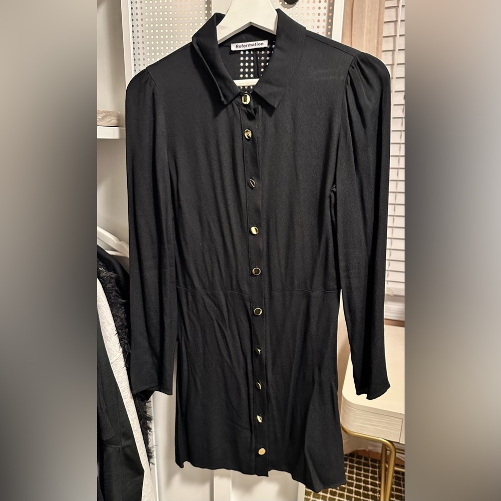 Reformation Collared Button Down Dress